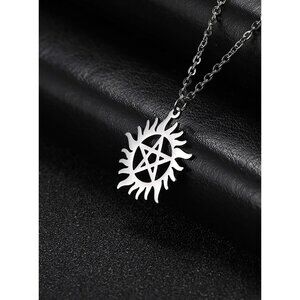 Supernatural - Anti-Possession Symbol Pendant, Stainless Steel Necklace